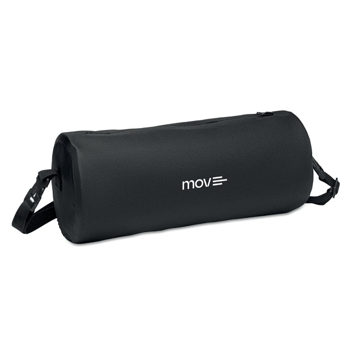 Sports bag in 300D RPET Nero item picture printed