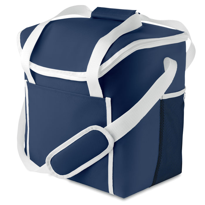 Cooler bag 600D polyester Blu item picture side