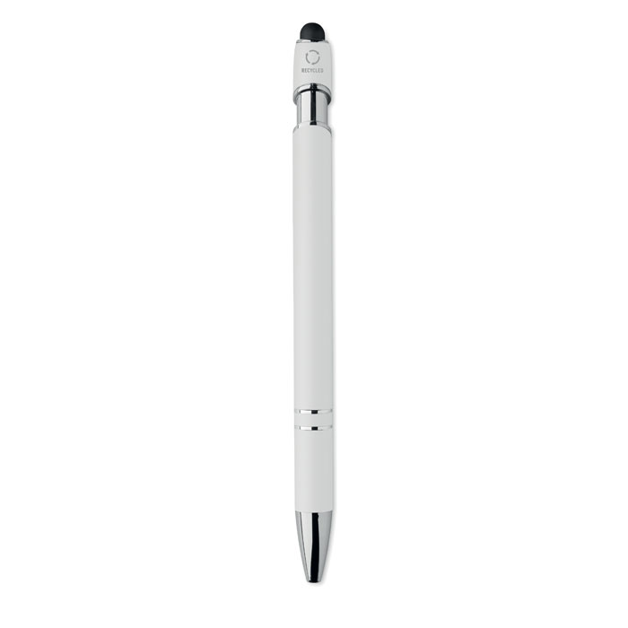 Penna in alluminio riciclato Bianco item picture top