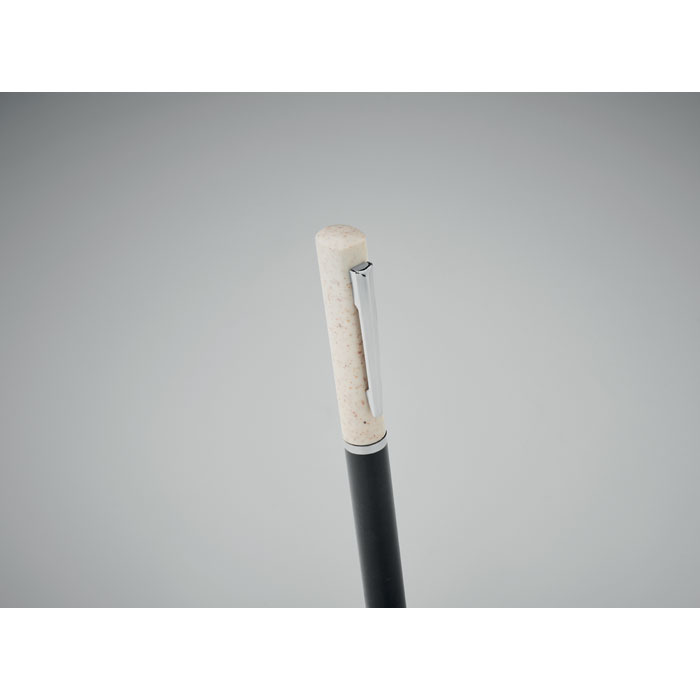 Wheat straw/ABS twist pen Bianco/Nero item detail picture