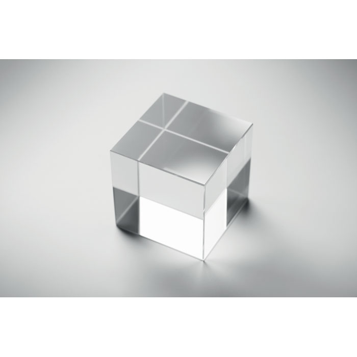 Glass cube award Trasparente item detail picture