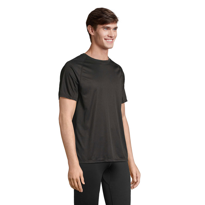 VORTEX RAGLAN T-SHIRT Nero item picture side