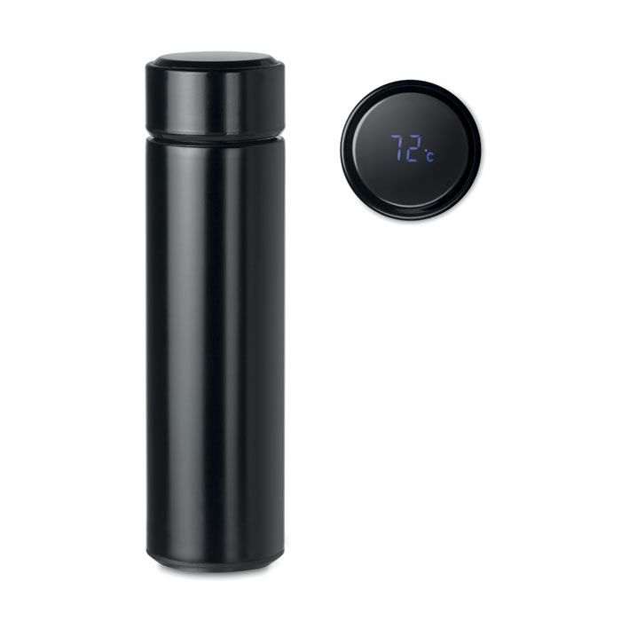 Bottiglia con termometro touch black item picture front