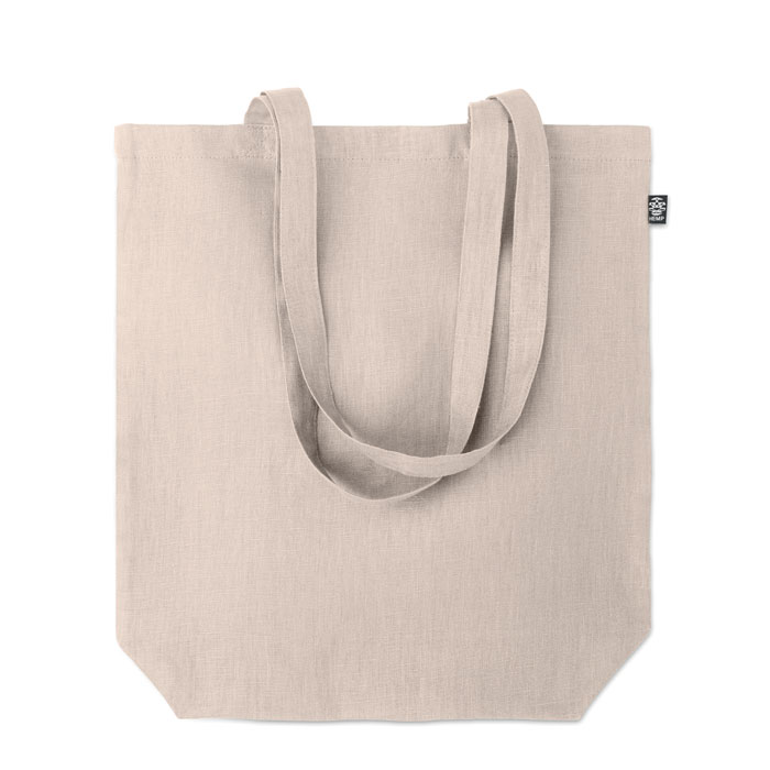 Shopping bag in hemp 200 gr/m² Beige item picture top
