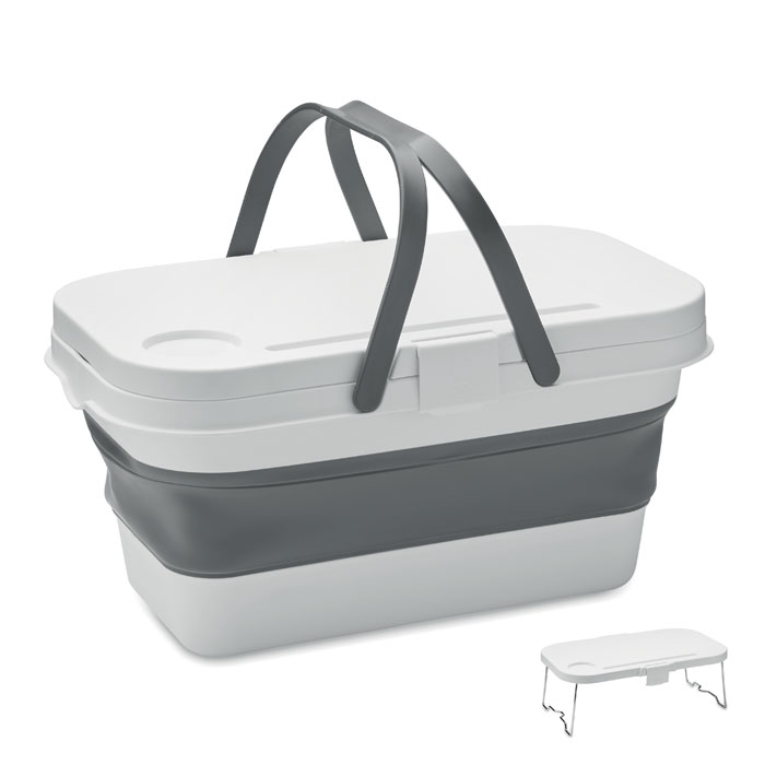 Cestino da picnic pieghevole Bianco item picture front