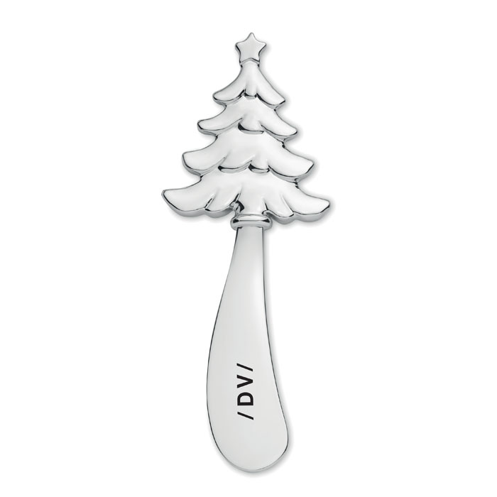 Christmas tree cheese knife Argento Opaco item picture printed
