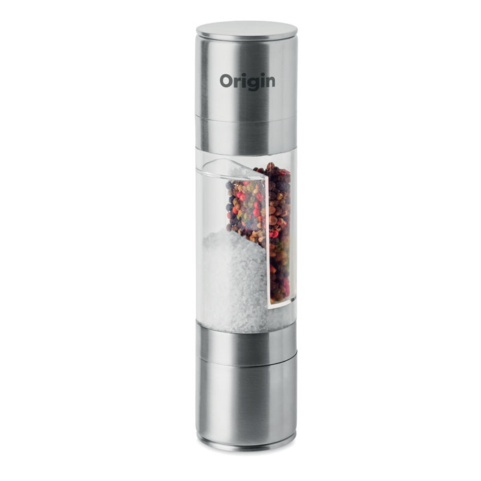 2-in-1 salt and pepper mill Argento item picture printed