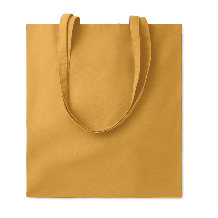 140gr/m² cotton shopping bag Ochre item picture front