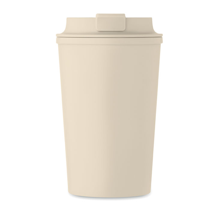 PLA double wall tumbler 350ml Beige item picture side