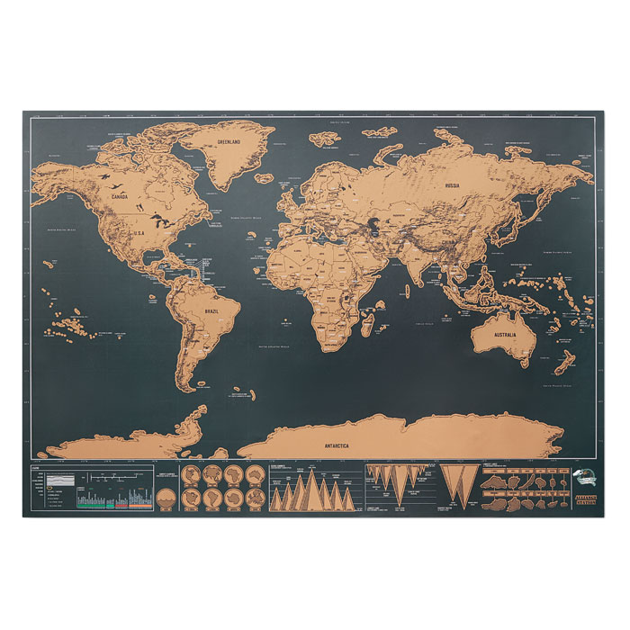 Cartina geografica del mondo beige item picture front