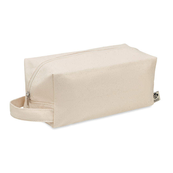 Canvas cosmetic bag 220 gr/m² Beige item picture front