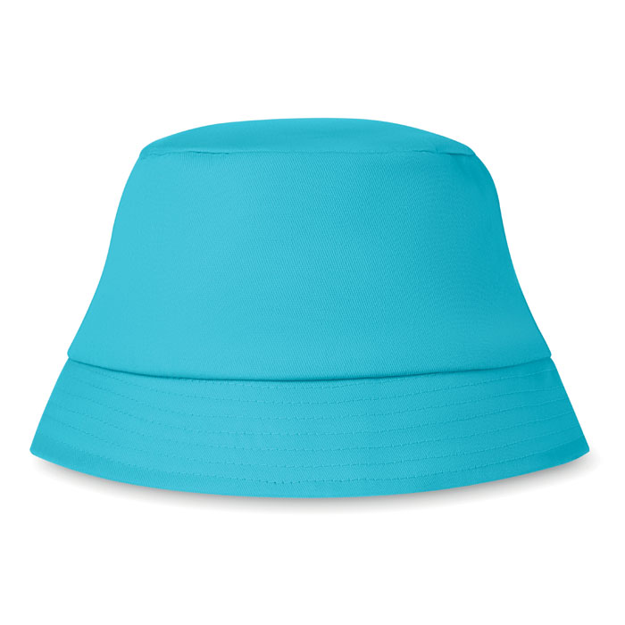 Cotton sun hat 160 gr/m² Turchese item picture front