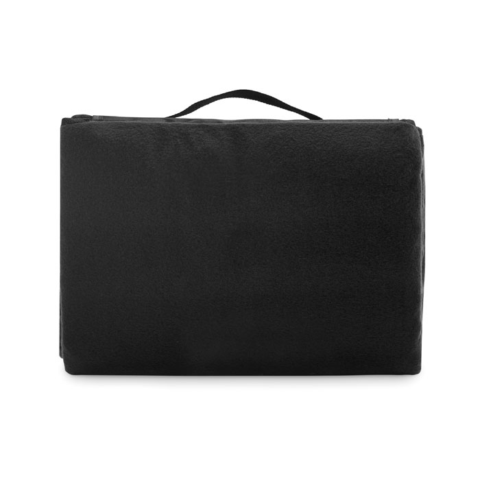 Coperta da picnic in pile Nero item picture back