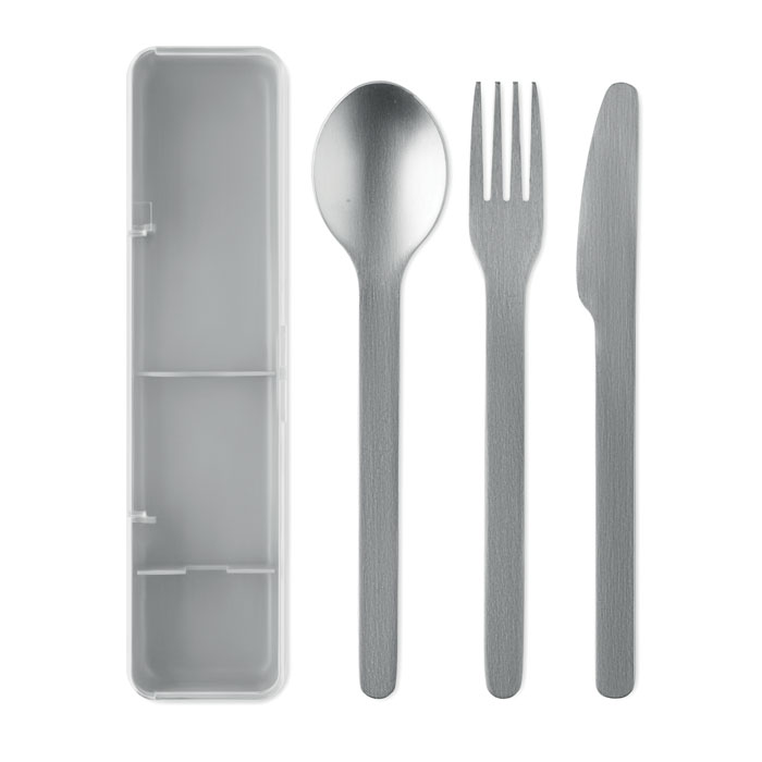 Set posate in acciaio inox Grigio item picture top