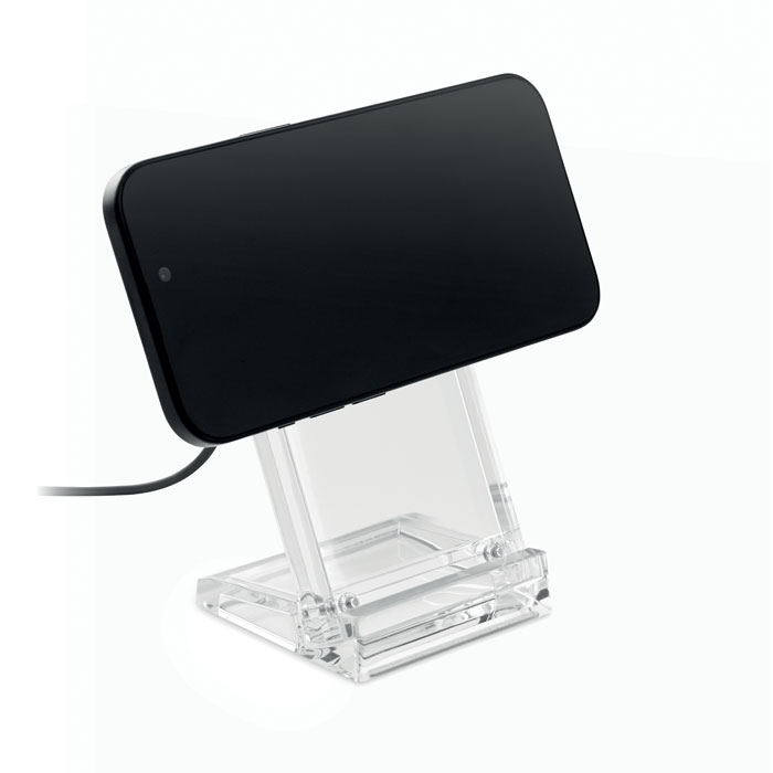 Caricabatterie wireless in acrilic Trasparente item picture 2
