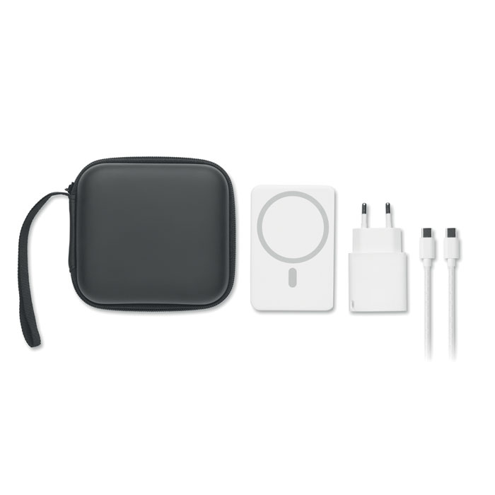 Magnetic power bank set 5000mAh Bianco item picture 1