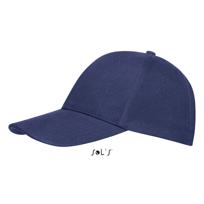 BUFFALO SIX PANEL CAP Blu Scuro Francese item picture side