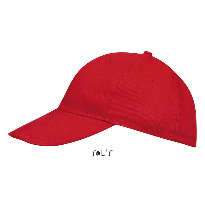 BUFFALO SIX PANEL CAP Rosso item picture side
