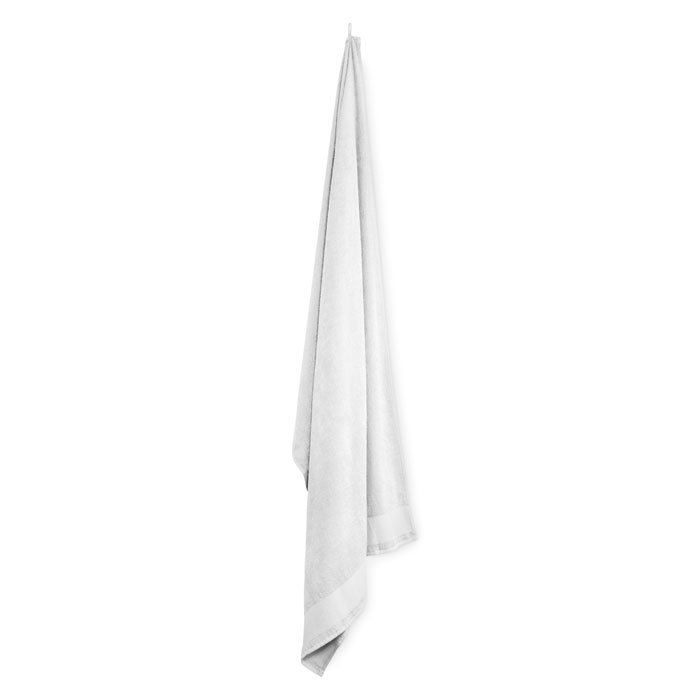 Asciugamano da bagno in cotone Bianco item picture top