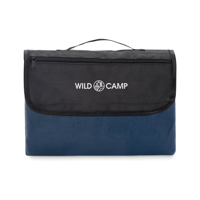 Coperta da picnic in pile Blu item picture printed