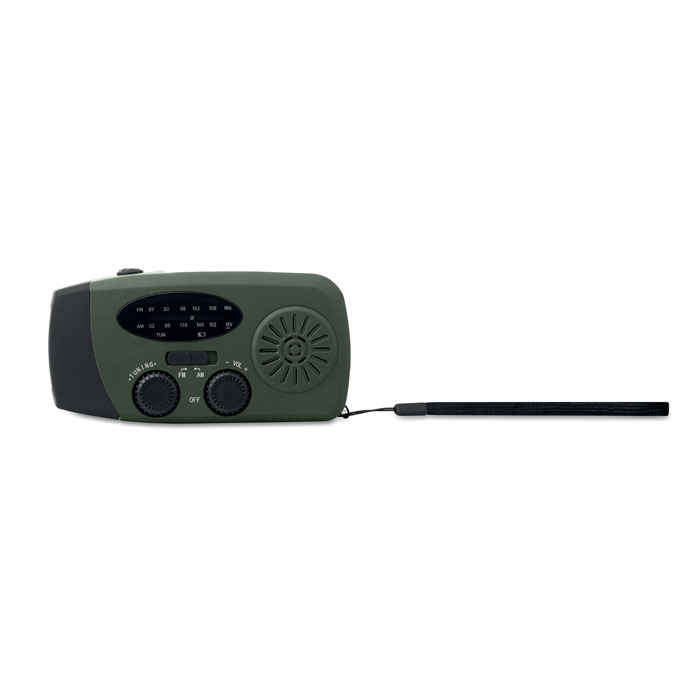 Radio portatile con torcia LED Verde Scuro item picture 3