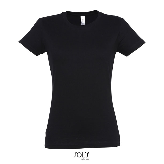 IMPERIAL DONNA T-SHIRT 190g deep black item picture front