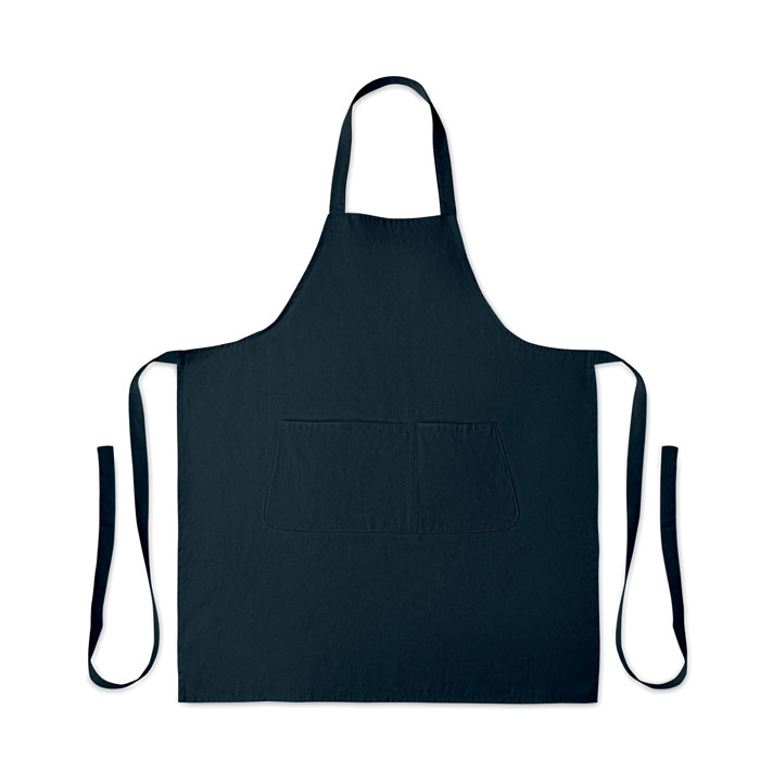 Organic cotton apron 240 gr/m² Blu item picture side