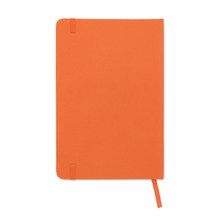 Notebook A5 in 600D RPET Arancio item picture back