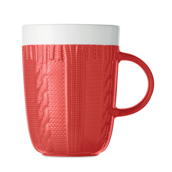 Ceramic mug 310 ml red item picture top