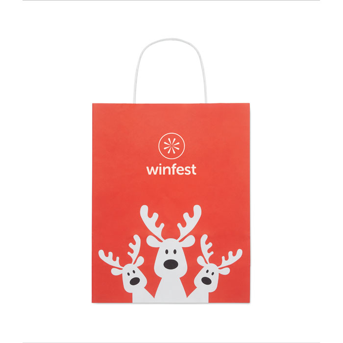 Gift paper bag small Rosso item picture side
