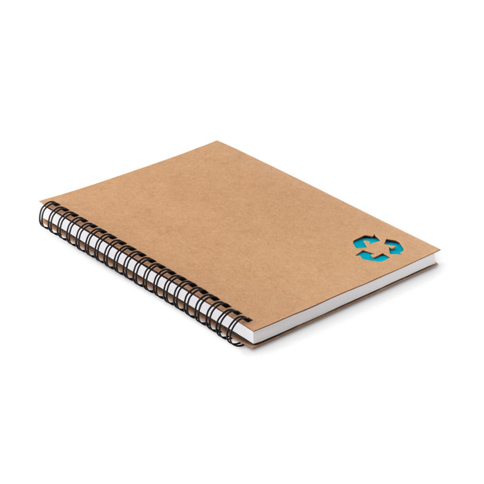 Stone paper notebook 70 lined Turchese item picture back