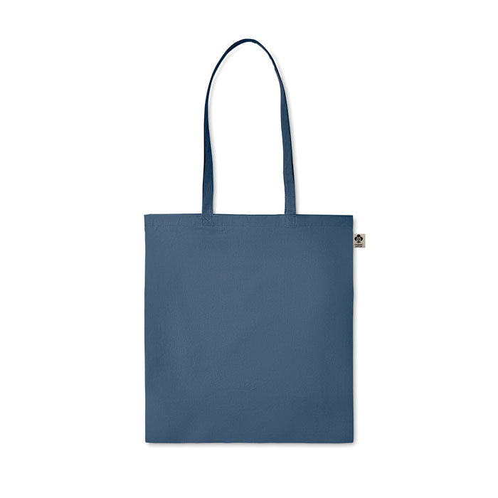 Organic cotton shopping bag Blu item picture back