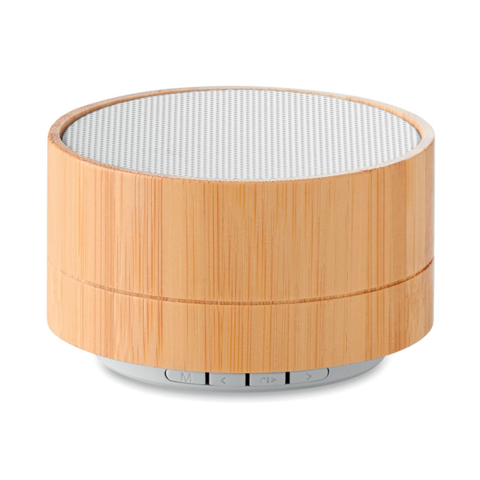 3W Bamboo wireless speaker Bianco item picture front