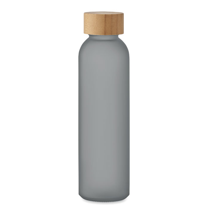 Frosted glass bottle 500ml Grigio Trasparente item picture front