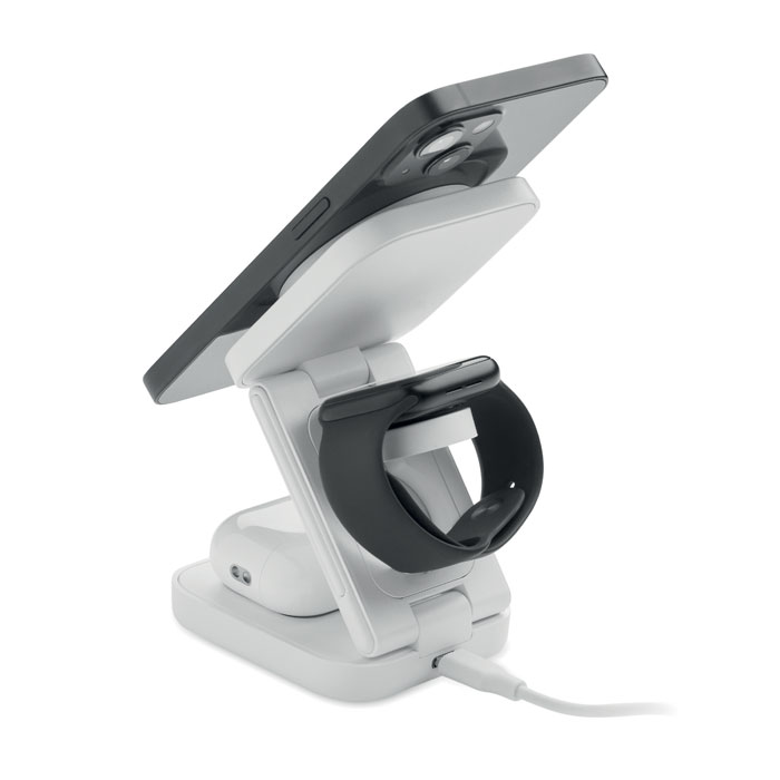 3in1 foldable charging station Bianco item picture 1