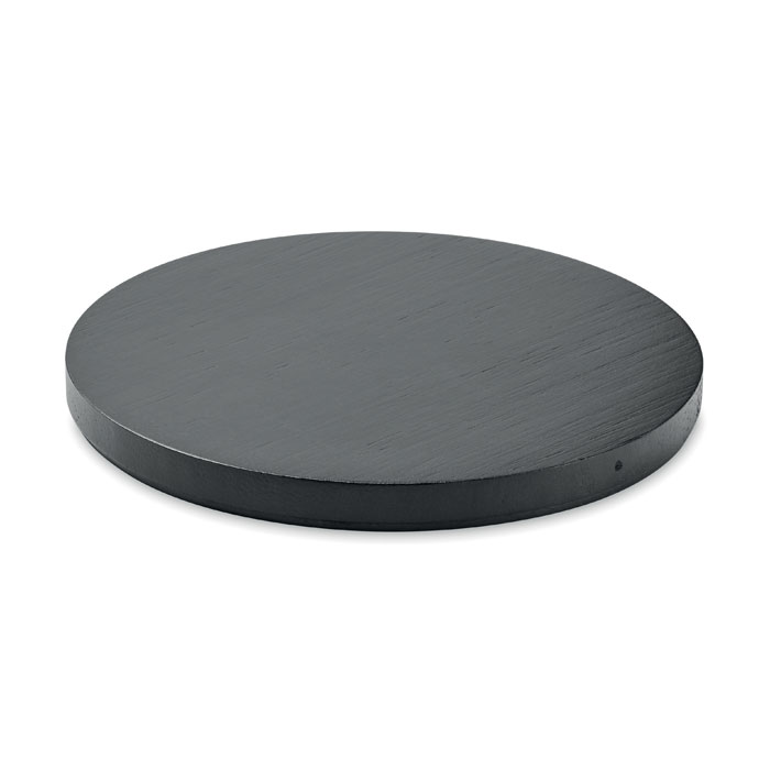Wireless charger bamboo 5W Nero item picture side