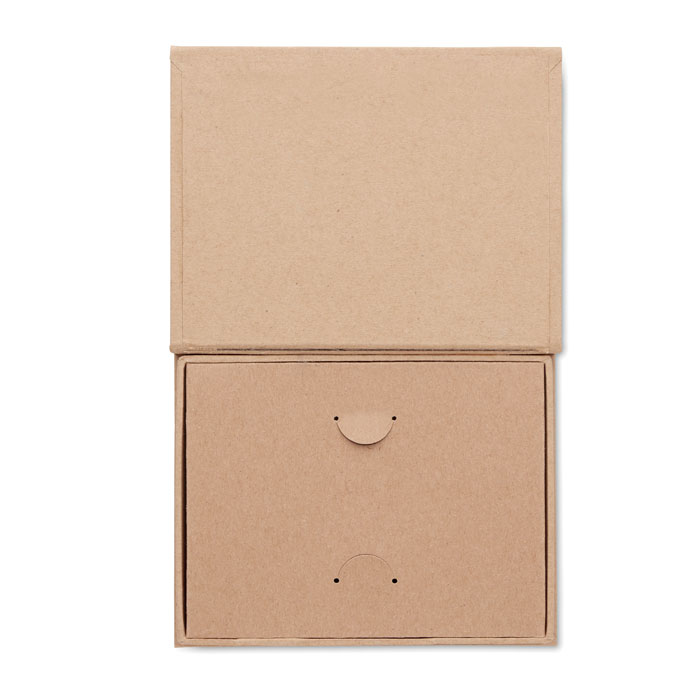 Gift card box beige item picture open