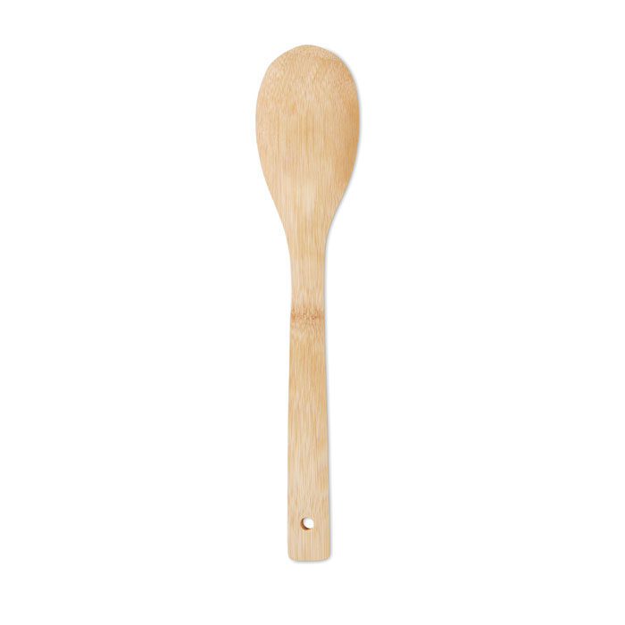 Spoon salad bamboo Beige item picture back