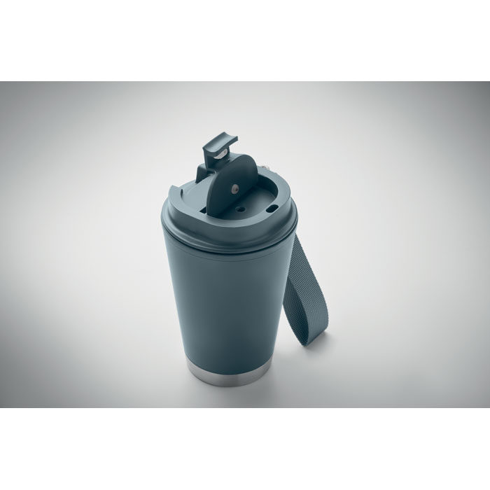 Bicchiere a doppio strato. 300 ml. Petrolio item picture open