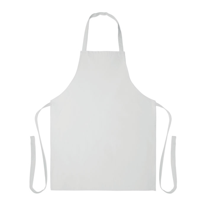 Recycled cotton apron Bianco item picture top