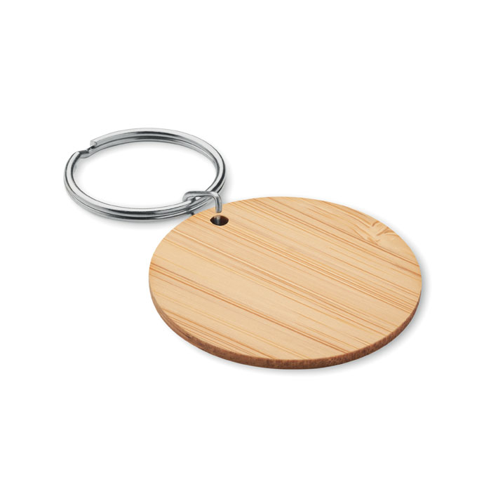 Round bamboo key ring Legno item picture front