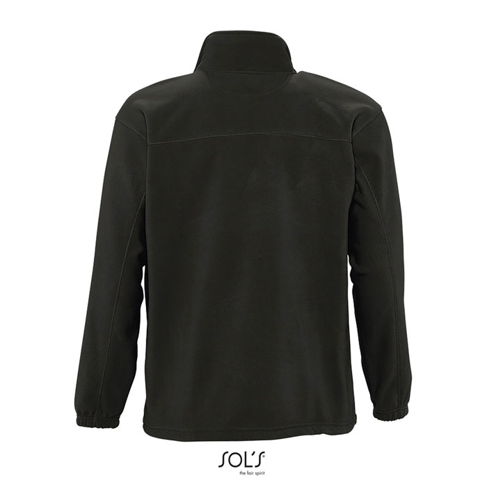 NORTH Zipped Fleece Jacket Nero / Nero Opaco item picture back