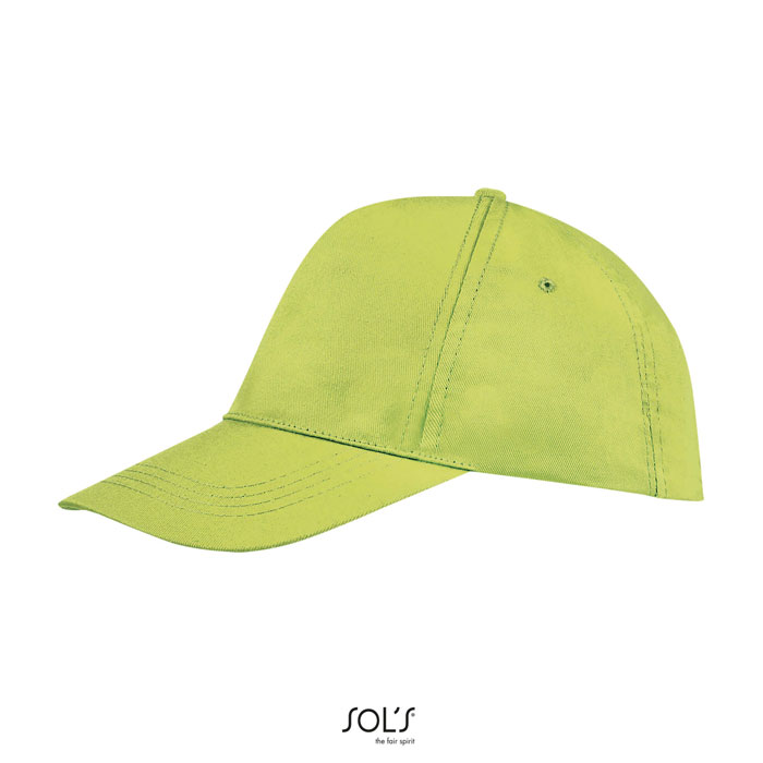 BUZZ FIVE PANEL CAP Apple Green item picture side