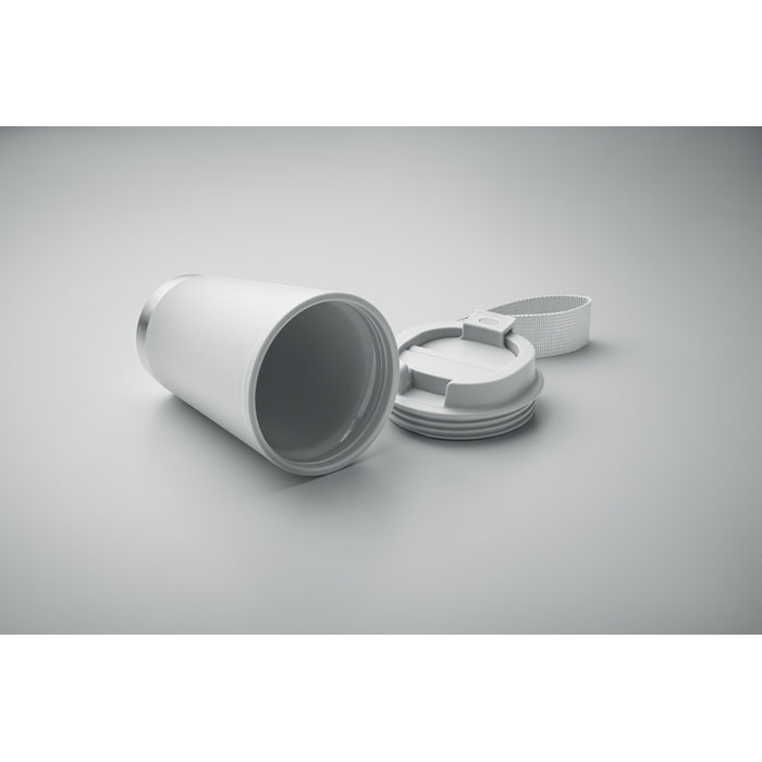 Bicchiere a doppio strato. 300 ml. Bianco item detail picture