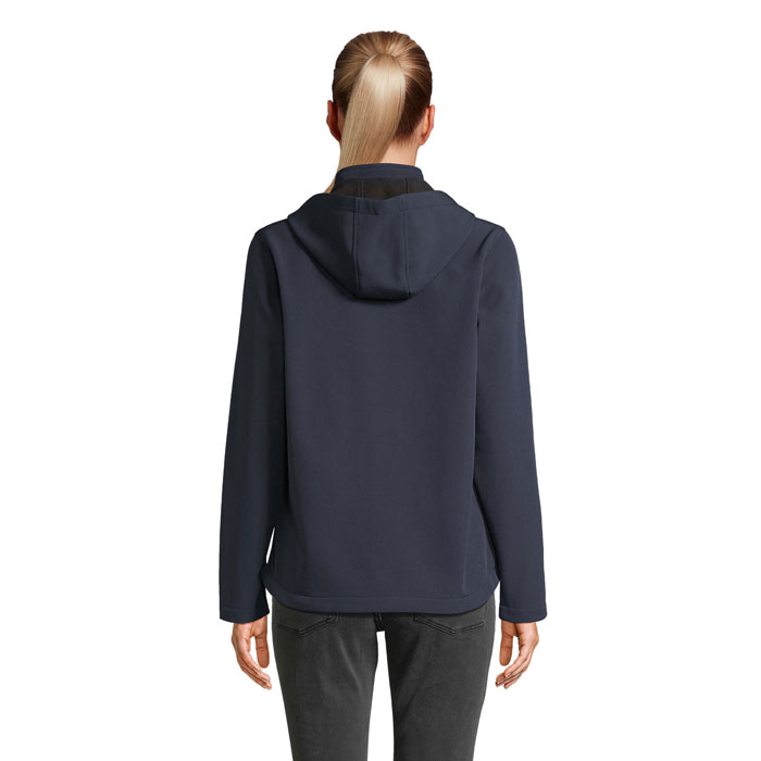 RACE DONNA GIACCA CAPPUCCIO Blu Scuro Francese item picture back