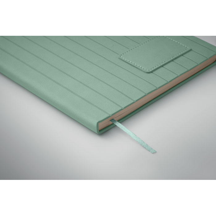 Notebook A5 in PU fumé Petrolio item detail picture