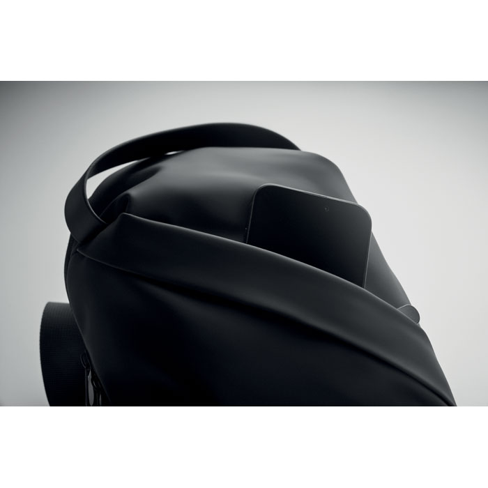 Cross chest bag in soft PU Nero item detail picture