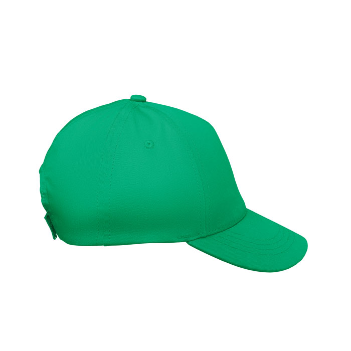 5 panel kids baseball cap Verde item picture open