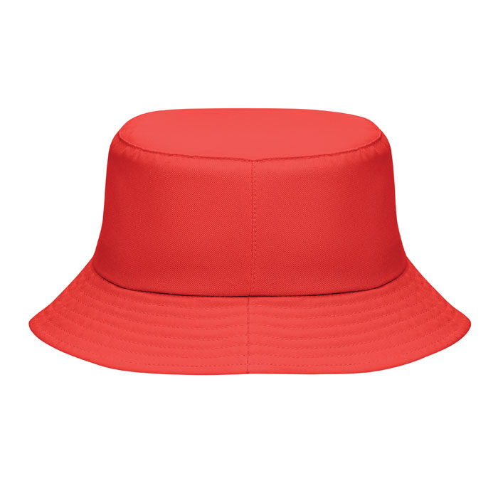 Bucket hat polyester 150 gr/m² Rosso item picture back