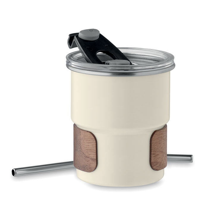 Single wall tumbler 260 ml Beige item picture side